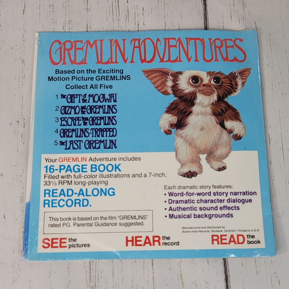 Escape From The Gremlins Story 3 Book/Record Follow Along Collectible NIP - Picture 3 of 5